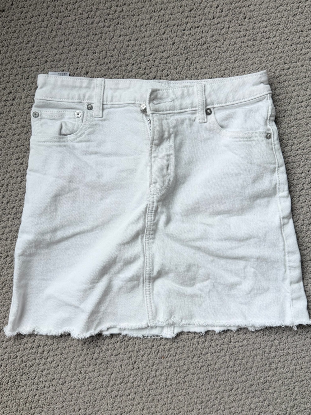 American Eagle Outfitters White Denim Skirt